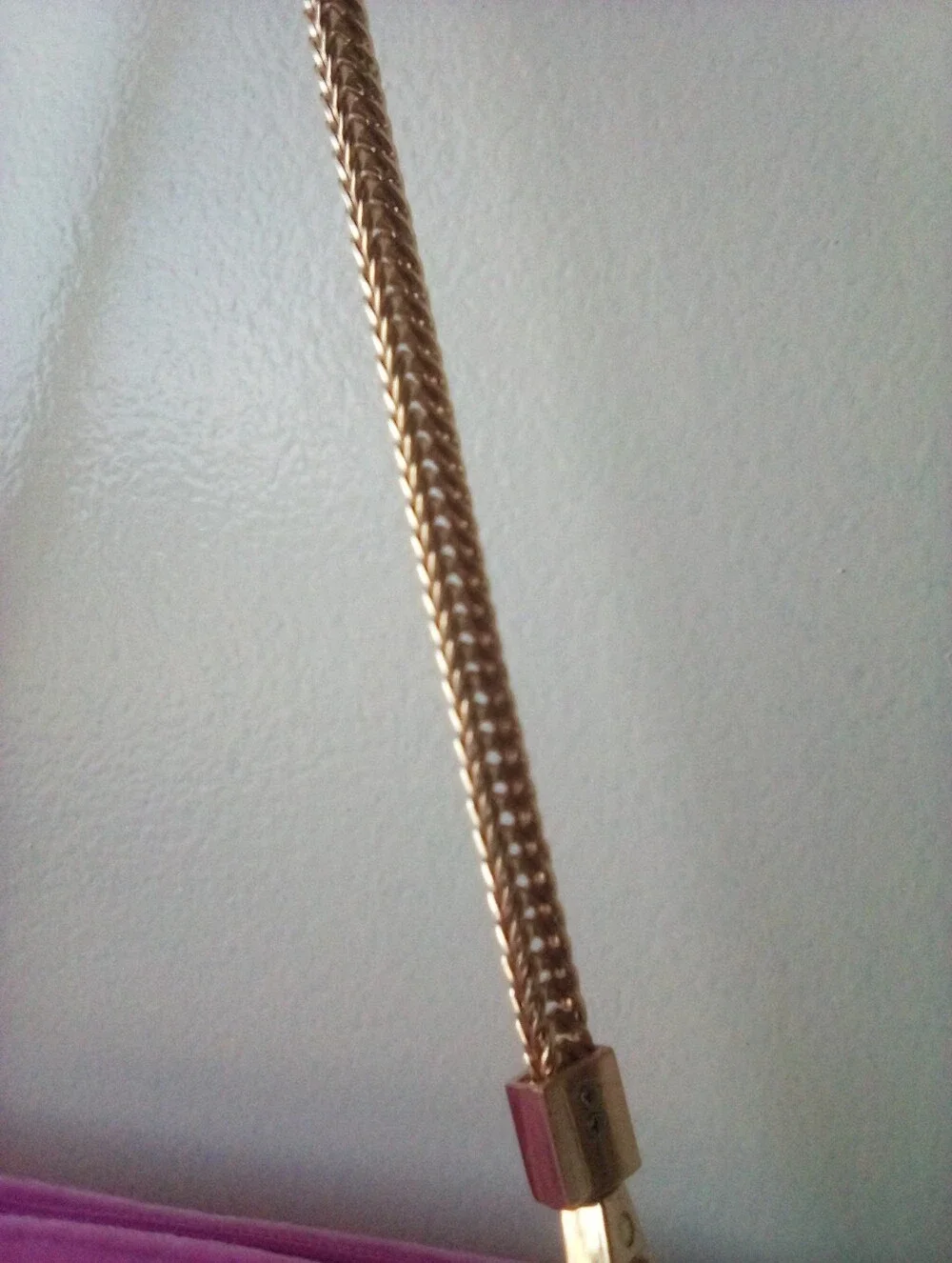Valentino Pink Suede Monogram Shoulder Bag